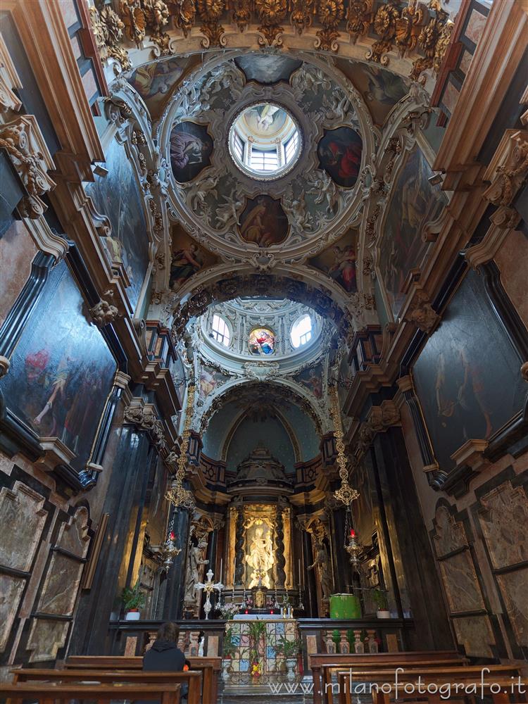 Milan (Italy) - Interior of the Chapel of the Carmine Virgin in the Church of Santa Maria del Carmine